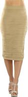 tobeinstyle womens ribbed microfiber closure women's clothing : skirts логотип