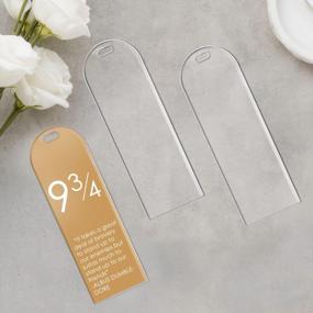 img 3 attached to 20 Pack 6X2” Clear Acrylic Bookmark Blanks - DIY Personalized Journal Planner Gift From UNIQOOO
