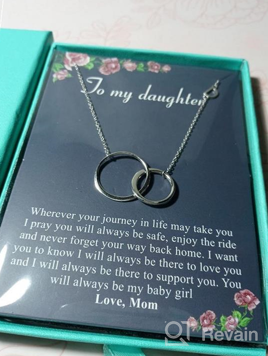 img 1 attached to Infinity Interlocking Daughter Necklace - Sterling Silver Girls' Jewelry review by Heidi Greenwood