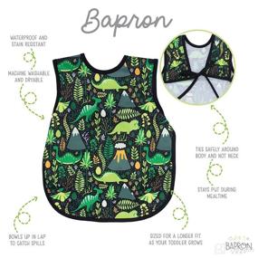 img 3 attached to Shop the BapronBaby Dino Days Bapron: 🦖 Soft Waterproof Stain Resistant Bib for All-Day Messy Adventures!