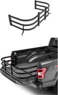 🚚 tkmauto black aluminum truck bed extender: compatible with chevrolet colorado, gmc canyon, ford ranger & ford maverick (2004-2022) логотип