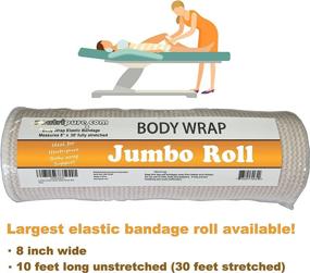 img 2 attached to Neutripure Elastic Stretch Body Wrap - 8 Inch Wide Jumbo Roll With Velcro For Effective Stomach Wrapping