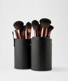 img 1 attached to Luxie Black Makeup Brush Holder Cup