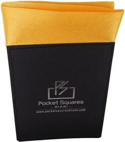img 3 attached to Pocket Squares Miami Prefolded Collection Men's Accessories -- Handkerchiefs