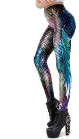 img 4 attached to Halloween Fun Designed GRACIN Women'S Graphic Leggings With 3D Print, Stretchy Workout Pants In Multiple Designs