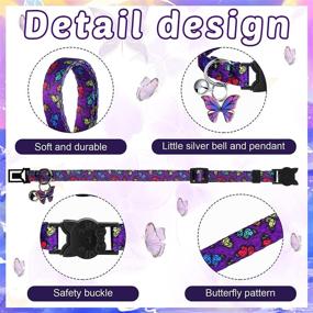 img 3 attached to 🐾 Weewooday 4-Piece Colorful Summer Cat Collar Set with Breakaway Feature, Bell, and Pendants - Adjustable, Cute Kitten Collar for Cat Safety and Style