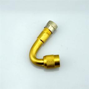 img 2 attached to 🚗 WLS 2 Vehicle Tire Valve Extender Extension Adaptor (45°) for Trucks, RVs, Cars, Bikes, Motorcycles, and SUVs