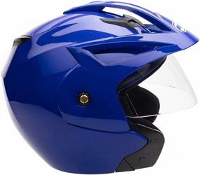 img 2 attached to MMG Motorcycle Helmet Street Legal Motorcycle & Powersports at Protective Gear