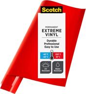 scotch extreme premium vinyl, 12 x 24 in, ideal for outdoor and automotive projects, securely holds under tough conditions, atomic red (vin-ex-ared) логотип