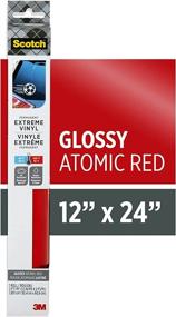 img 3 attached to Scotch Extreme Premium Vinyl, 12 x 24 in, Ideal for Outdoor and Automotive Projects, Securely Holds Under Tough Conditions, Atomic Red (VIN-EX-ARED)