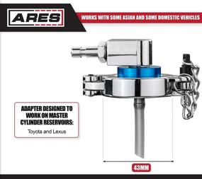 img 3 attached to 🔧 Enhance Brake Fluid Bleeding Effortlessly with ARES 18003-43mm Master Cylinder Adapter for Toyota and Lexus Master Cylinders