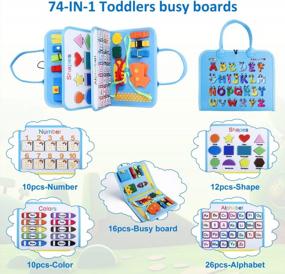 img 2 attached to UCALMA Busy Board Montessori Toys: Enhancing Preschool Learning and Sensory Development for Toddlers with Autism - Interactive, Quiet Book Travel Toy for Boys and Girls