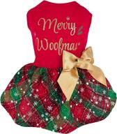 🐾 fitwarm holiday theme dog dress for any occasion - ideal for 4th of july, memorial day, christmas, new year, halloween, easter, perfect costume for small dogs, cats, puppies, and kittens - made with 100% cotton, festive doggie shirts, outfits & apparel логотип