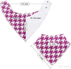 img 2 attached to 👶 8/10 Pack Baby Bandana Drool Bibs - Soft, Absorbent Cotton Bibs for Boys, Girls, and Unisex Babies