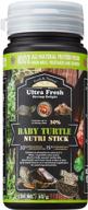 🐢 premium floating baby turtle food with all-natural ingredients - wild sword prawn with calcium and vitamin d for picky aquatic baby & juvenile turtles - baby turtle nutri stick 1.6 oz логотип