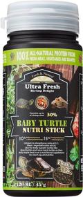 img 4 attached to 🐢 Premium Floating Baby Turtle Food with All-Natural Ingredients - Wild Sword Prawn with Calcium and Vitamin D for Picky Aquatic Baby & Juvenile Turtles - Baby Turtle Nutri Stick 1.6 oz