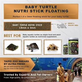 img 2 attached to 🐢 Premium Floating Baby Turtle Food with All-Natural Ingredients - Wild Sword Prawn with Calcium and Vitamin D for Picky Aquatic Baby & Juvenile Turtles - Baby Turtle Nutri Stick 1.6 oz