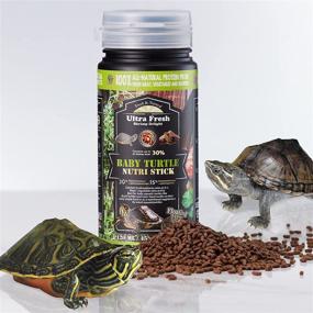 img 3 attached to 🐢 Premium Floating Baby Turtle Food with All-Natural Ingredients - Wild Sword Prawn with Calcium and Vitamin D for Picky Aquatic Baby & Juvenile Turtles - Baby Turtle Nutri Stick 1.6 oz