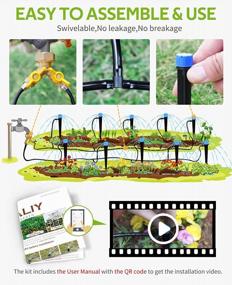 img 2 attached to HIRALIY 98.4FT Drip Irrigation Kit, Garden Watering System, 8X5Mm Blank Distribution Tubing DIY Automatic Irrigation Equipment Set For Outdoor Plants, Micro Drip Irrigation Kit For Greenhouse Flower, Bed Patio, Lawn