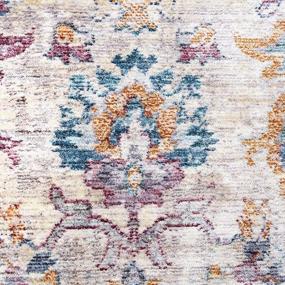 img 2 attached to Николь Миллер Artisan Acadia Runner Area Rug by Home Dynamix - Бордюр цвета слоновой кости/серый, размер 26"X94