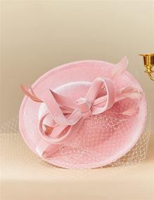 img 3 attached to 👒 Fascinator Kentucky Headband Pillbox - Perfect Women's Accessories for Special Occasions by BABEYOND