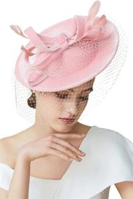 img 4 attached to 👒 Fascinator Kentucky Headband Pillbox - Perfect Women's Accessories for Special Occasions by BABEYOND