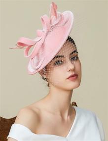 img 1 attached to 👒 Fascinator Kentucky Headband Pillbox - Perfect Women's Accessories for Special Occasions by BABEYOND