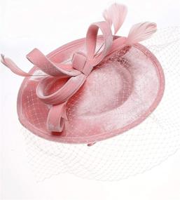 img 2 attached to 👒 Fascinator Kentucky Headband Pillbox - Perfect Women's Accessories for Special Occasions by BABEYOND