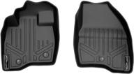 🚗 2017-2019 ford explorer maxliner floor mats set - 1st row liner in black логотип