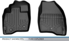 img 1 attached to 🚗 2017-2019 Ford Explorer MAXLINER Floor Mats Set - 1st Row Liner in Black