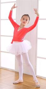 img 1 attached to Adorable Toddler Ballet Sweater Dancing Cardigan: Girls' Clothing at Active - Delightful Style and Comfort