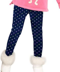 img 1 attached to Adorable PRINTING Stretch Leggings for Toddler Girls - SERVER Leggings Toddler Girls' Clothing Collection
