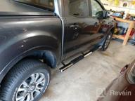 img 1 attached to MaxMate 4" Nerf Bars Compatible With 2019-2023 Ford Ranger Supercrew Cab WB2F42067 Side Step Rails Running Boards review by Thong Pilla