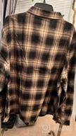img 1 attached to Plus Size Plaid Flannel Shirt For Women - LALAGEN Long Sleeve Button Down Blouse Tops (L-5X) review by Angie Thomas