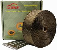 protect your motorcycle and atv with ledaut's titanium exhaust heat shield wrap and locking ties логотип