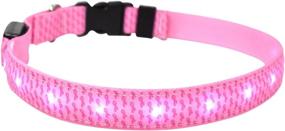 img 1 attached to 🐶 Yellow Dog Design Easy-Snap Collar, Petite Pink Ribbons, Extra Small 8-12 inches