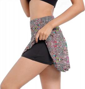 img 3 attached to Women'S Performance Skorts With Pockets For Golf, Tennis, Workout, And Running