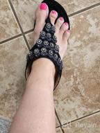 img 1 attached to Women'S Comfortable Thong Sandals With Arch Support For Outdoor Summer Beach - Bohemian Casual Walking Flip Flops review by Michelle Hooker