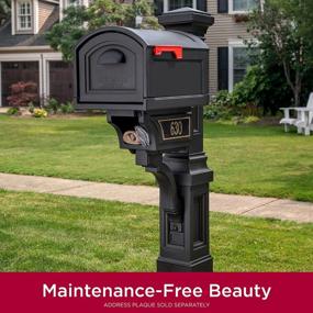 img 3 attached to Step2 Atherton Extra Large Mailbox And Post Kit: Onyx Black – Easy To Install, Ultra Durable & Low Maintenance!