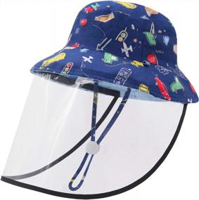 img 4 attached to Cool And Cute: Duoyeree Baby-Sun-Hat For Beach And Pool Fun - Animal-Themed Hats For Boys And Girls