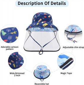 img 1 attached to Cool And Cute: Duoyeree Baby-Sun-Hat For Beach And Pool Fun - Animal-Themed Hats For Boys And Girls