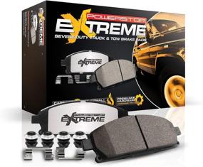 img 4 attached to 🚛✨ Enhance Truck & Tow Performance with Power Stop Front Z36-898 Carbon-Fiber Ceramic Brake Pads