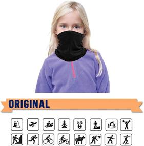 img 3 attached to Scarf Cooling Gaiter Breathable Bandana Girls' Accessories : Cold Weather