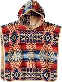 img 1 attached to Pendleton Jacquard Hooded Towel for Kids - Canyonlands Desert Sky