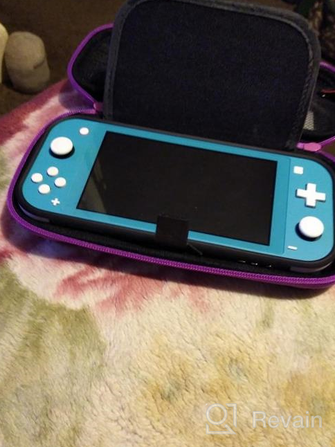 img 1 attached to Nintendo Switch Lite Carrying Case By ButterFox - Slim Compact 19 Game & 2 Micro SD Card Holder For Accessories Storage (Pink/Black) review by Tim Kallimanis