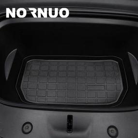 img 1 attached to 🔒 Durable All-Weather Trunk Mat for Tesla Model Y (2020-2022) – NORNUO Heavy-Duty Protection