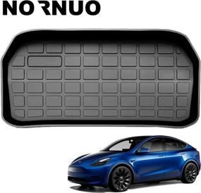 img 4 attached to 🔒 Durable All-Weather Trunk Mat for Tesla Model Y (2020-2022) – NORNUO Heavy-Duty Protection