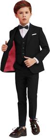 img 4 attached to Suits Formal Outfit Tuxedo Blazer Boys' Clothing ~ Suits & Sport Coats