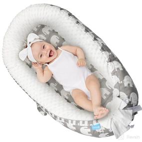 img 4 attached to Delauv Baby Lounger: Co-Sleeping Newborn Lounger, Crib &amp; Bassinet Nest, Portable and Breathable with Mattress - Perfect Gift for Newborns (0-12 months)