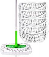 4-pack millifiber microfiber reusable mop pads compatible with swiffer sweeper - washable for wet & dry use (mop not included) logo
